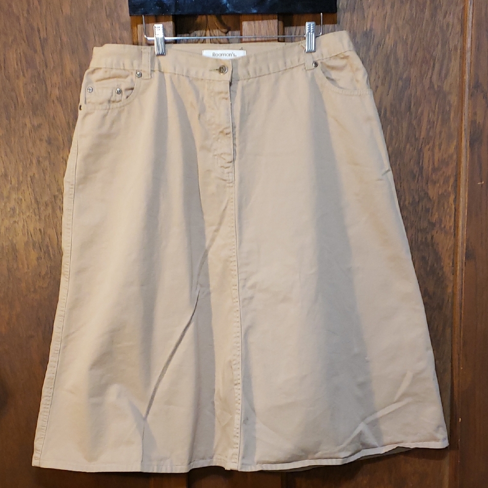 Roaman's A line Denim Skirt.